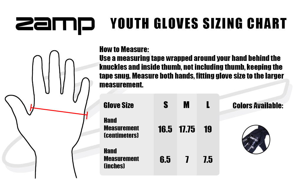 ZAMP ZR-50 YOUTH Racing Gloves
