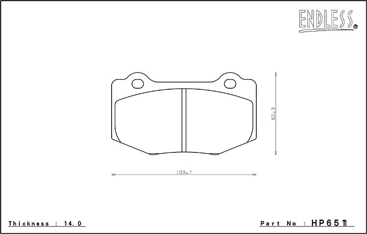 Endless Racing & Street Brake Pads - HP651