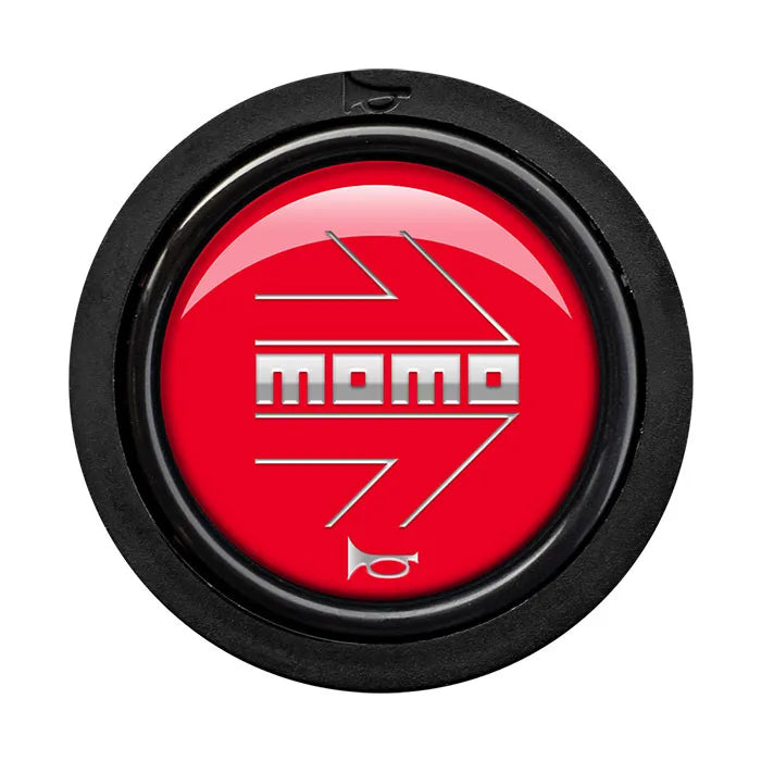 MOMO ARROW HORN BUTTON - CHROME LOGO