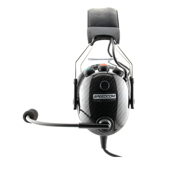 SPEEDCOM Carbon Fiber Multi Talk Active Noise Canceling Bluetooth Headset