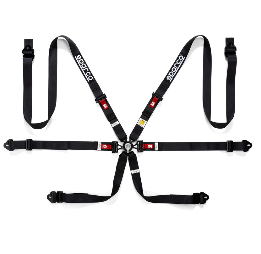 SPARCO COMP H-2 6 PT STEEL PD Racing Harness