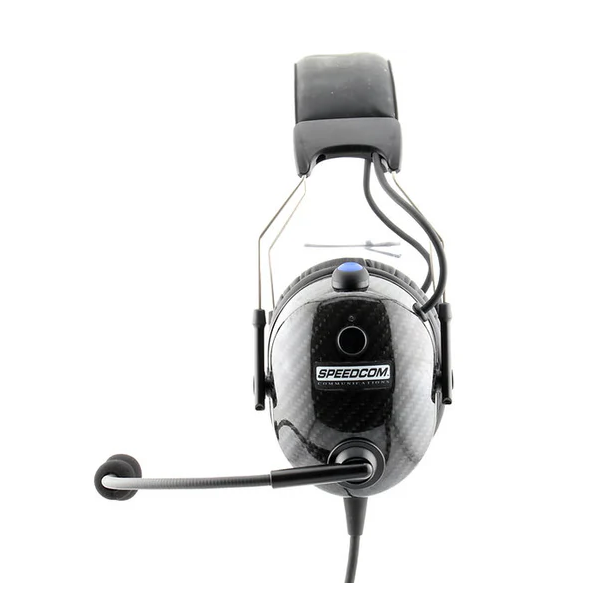 SPEEDCOM Carbon Fiber Dual Talk Active Noise Canceling Bluetooth Headset - Thumbnail 3