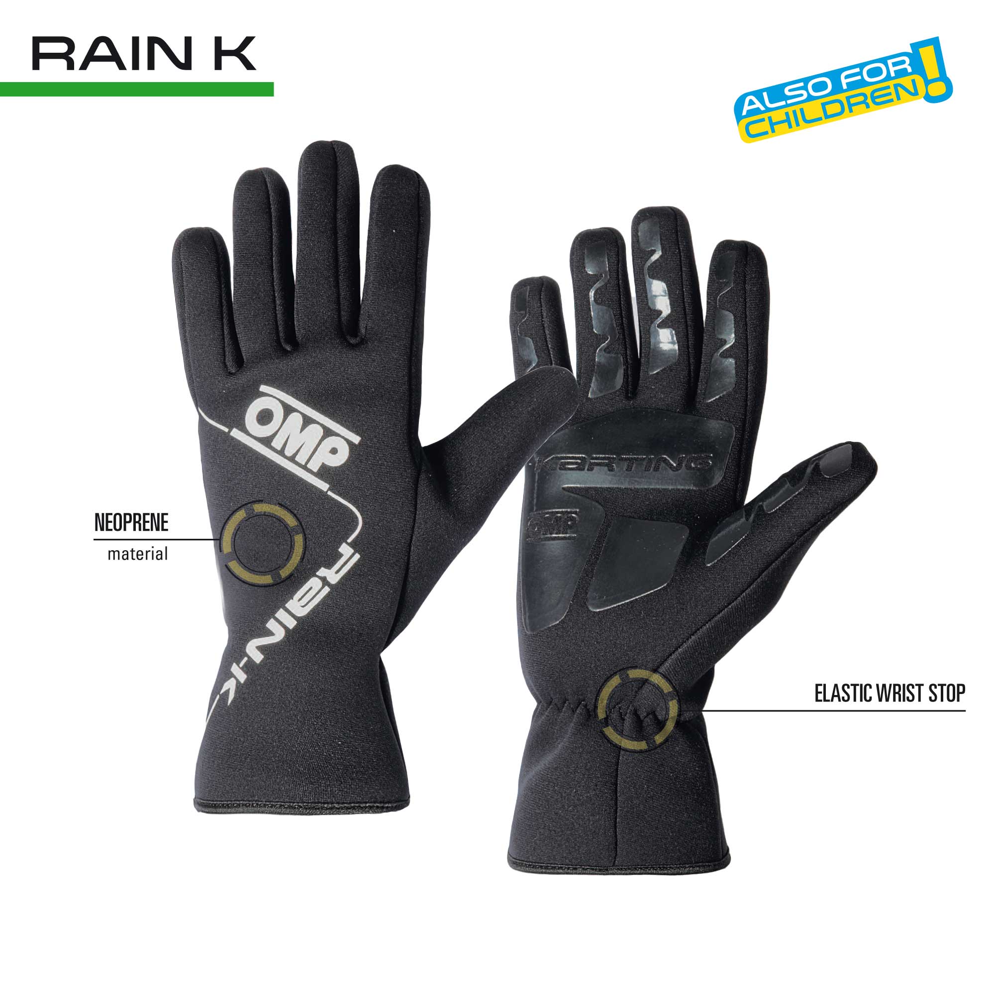 OMP RAIN K Karting Gloves